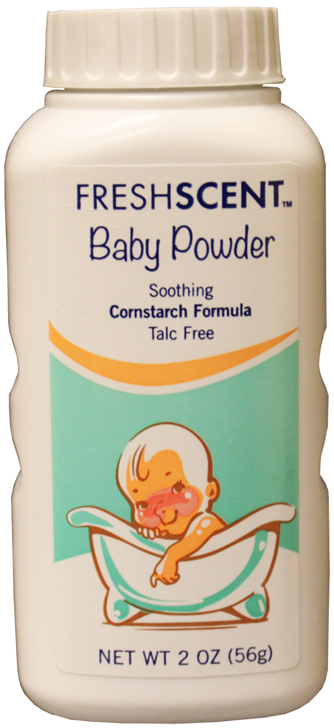 Freshscent 2 oz. Talc-Free Baby Powder Soothing Cornstarch Formula