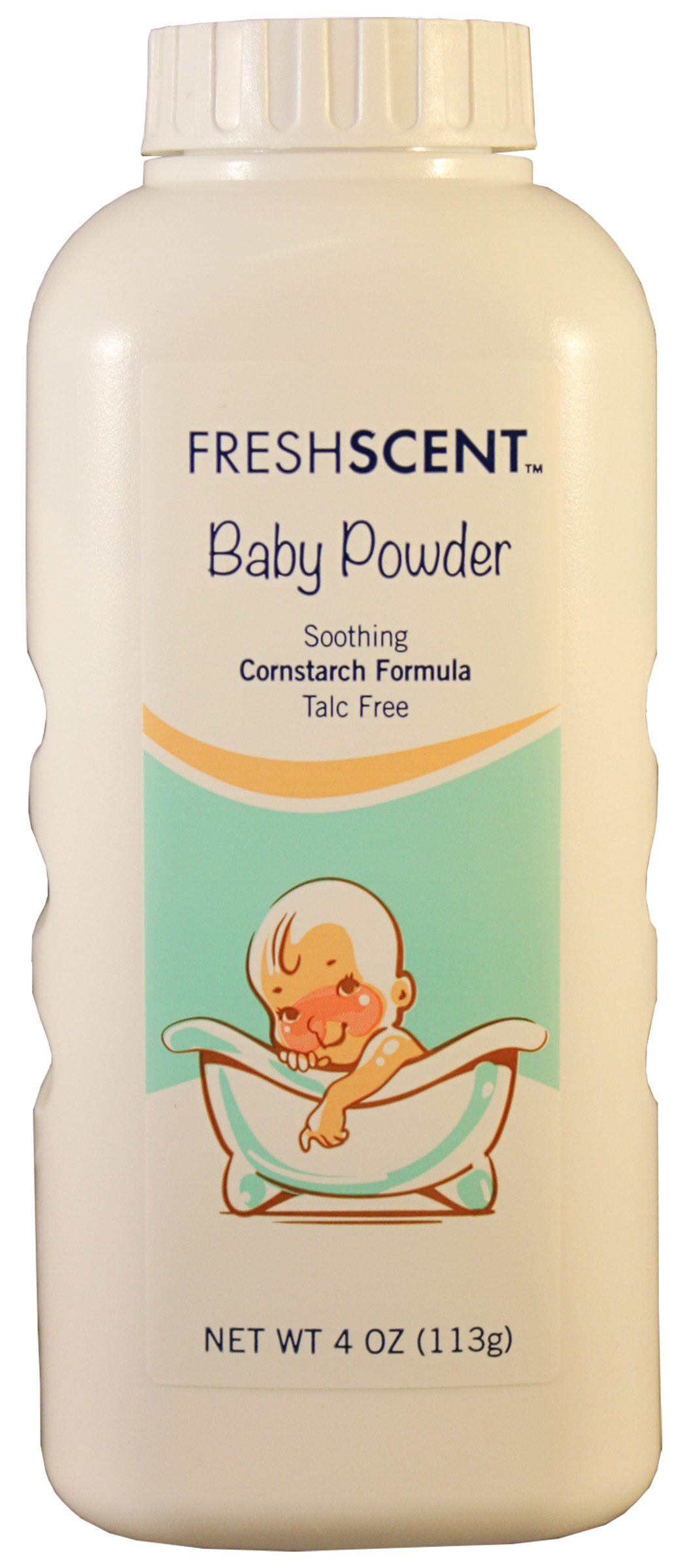 Freshscent 4 oz. Talc-Free Baby Powder Soothing Cornstarch Formula