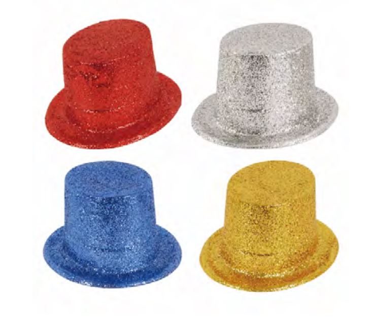 Glitter EmbroideRED New Years HATs