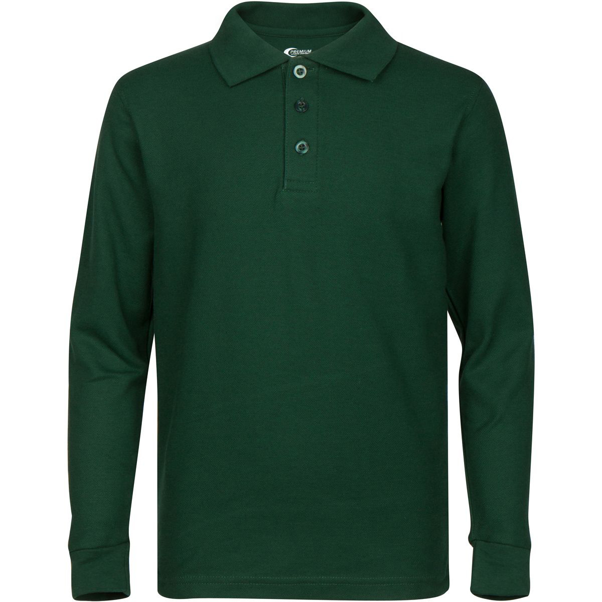 Boy's SCHOOL UNIFORM Long-Sleeve Shirts - Hunter Green - Choose Your Sizes (3/4-18/20)