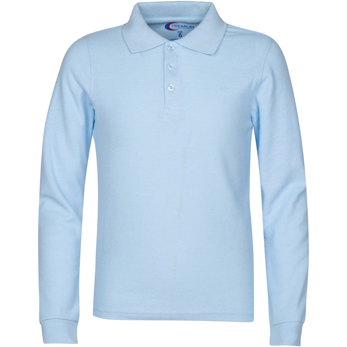 Boy's SCHOOL UNIFORM Long-Sleeve Shirts - Light Blue - Choose Your Sizes (3/4-18/20)