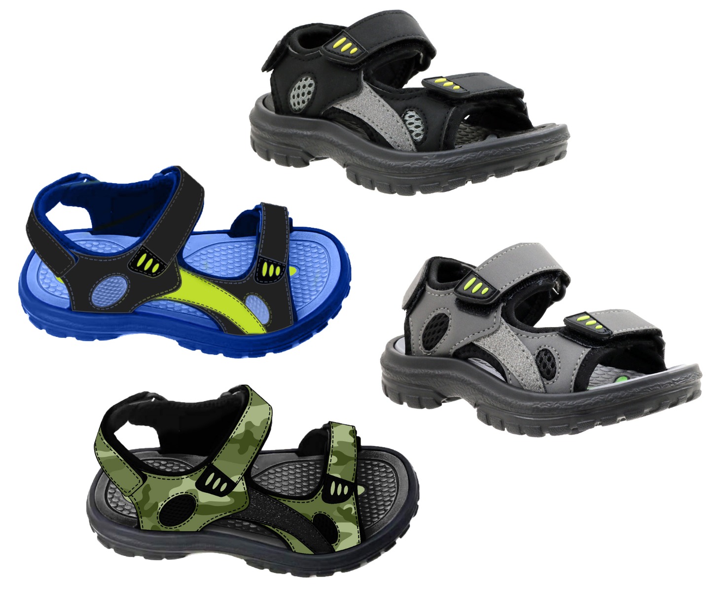 Boy's Rio SANDALS w/ Soft Textured Footbed - Choose Your Color(s)