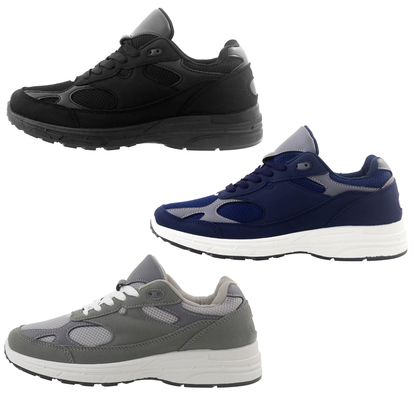 Men's Running SNEAKERS w/ Mesh Cutouts