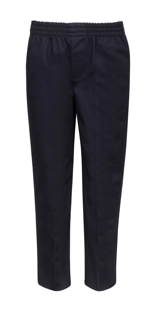 Little Boy's & Girl's Pull-On School Uniform Trouser PANTS - Navy Blue - Choose Your Sizes (4-7)