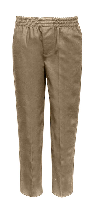 Toddler's Pull-On School Uniform Trouser PANTS - Khaki - Choose Your Sizes (2T-4T)