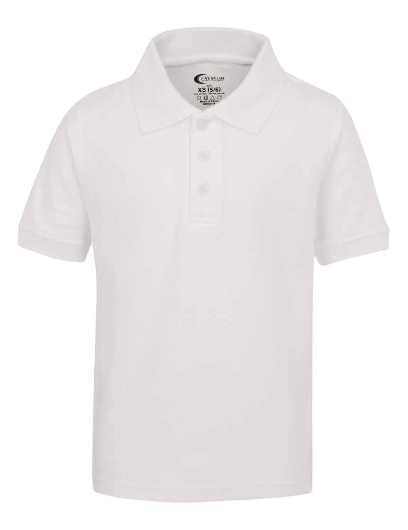 Men's DRI-FIT SHORT Sleeve Polo Shirts - White - Choose Your Sizes (Small-2X)