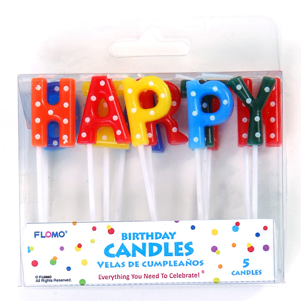 ''''''Happy Birthday'''' Letter Pick CANDLES''