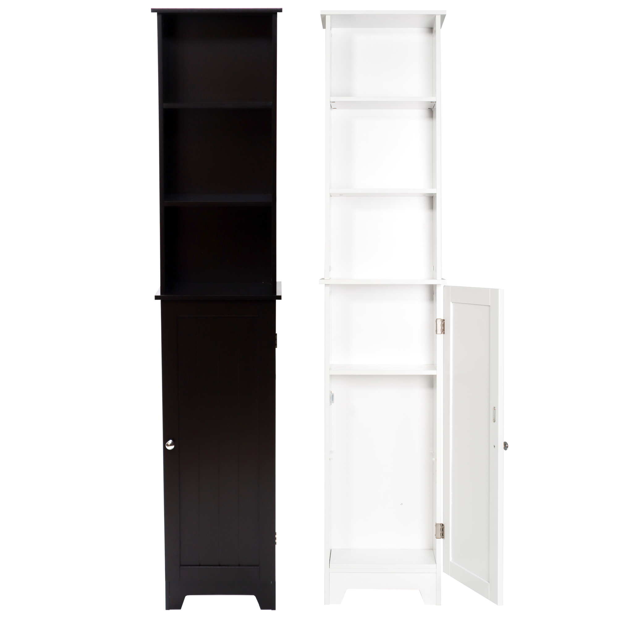 Contemporary COUNTRY Tall Floor Shelf w/ Lower Cabinet