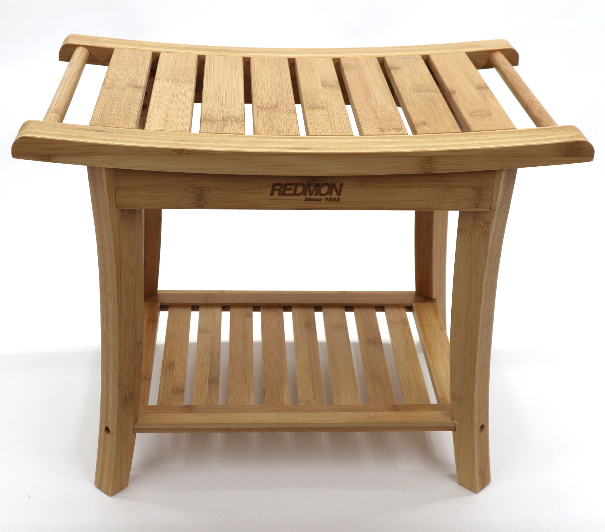 Bamboo Shower Bench w/ Side HANDLEs