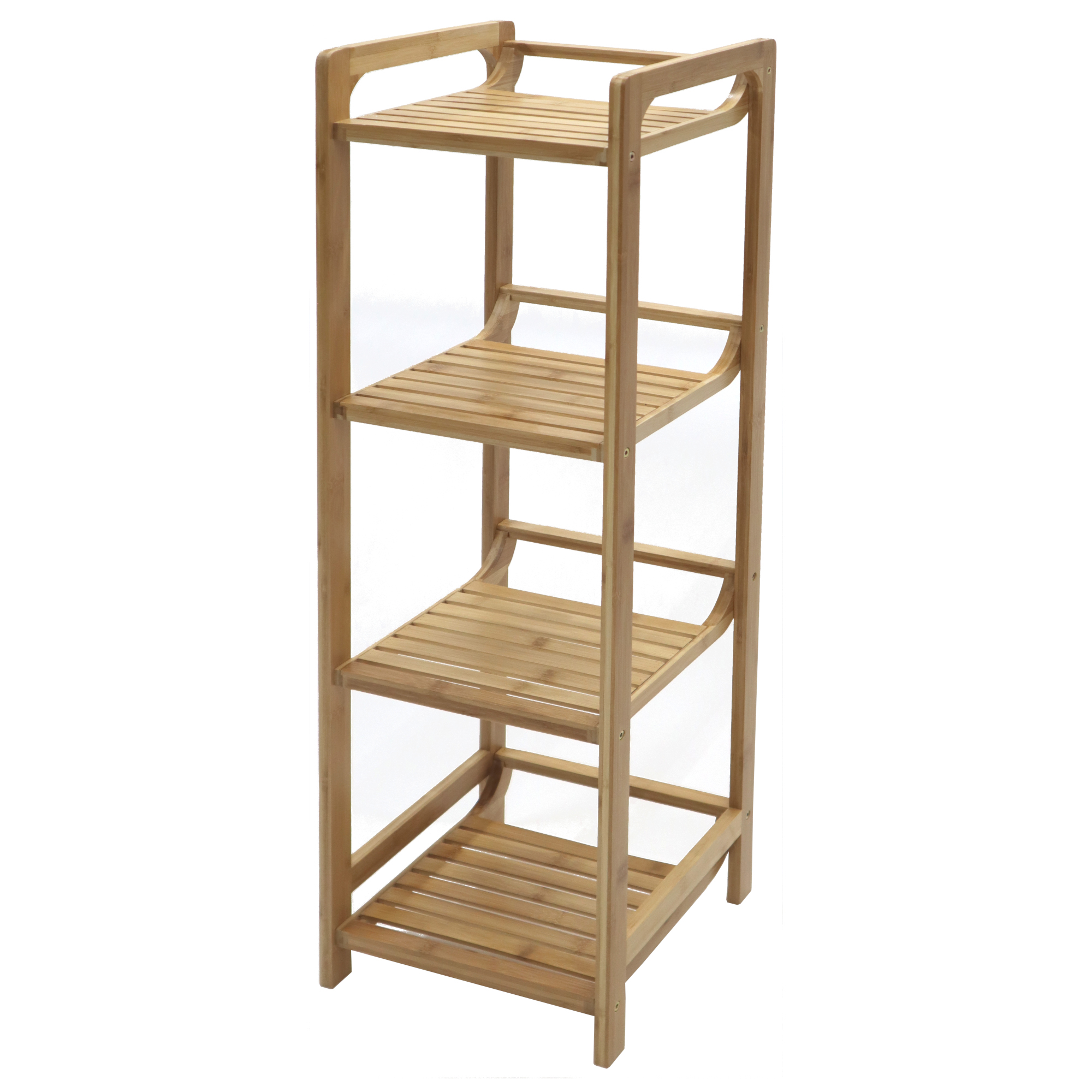 4-Tier Bamboo Shelf