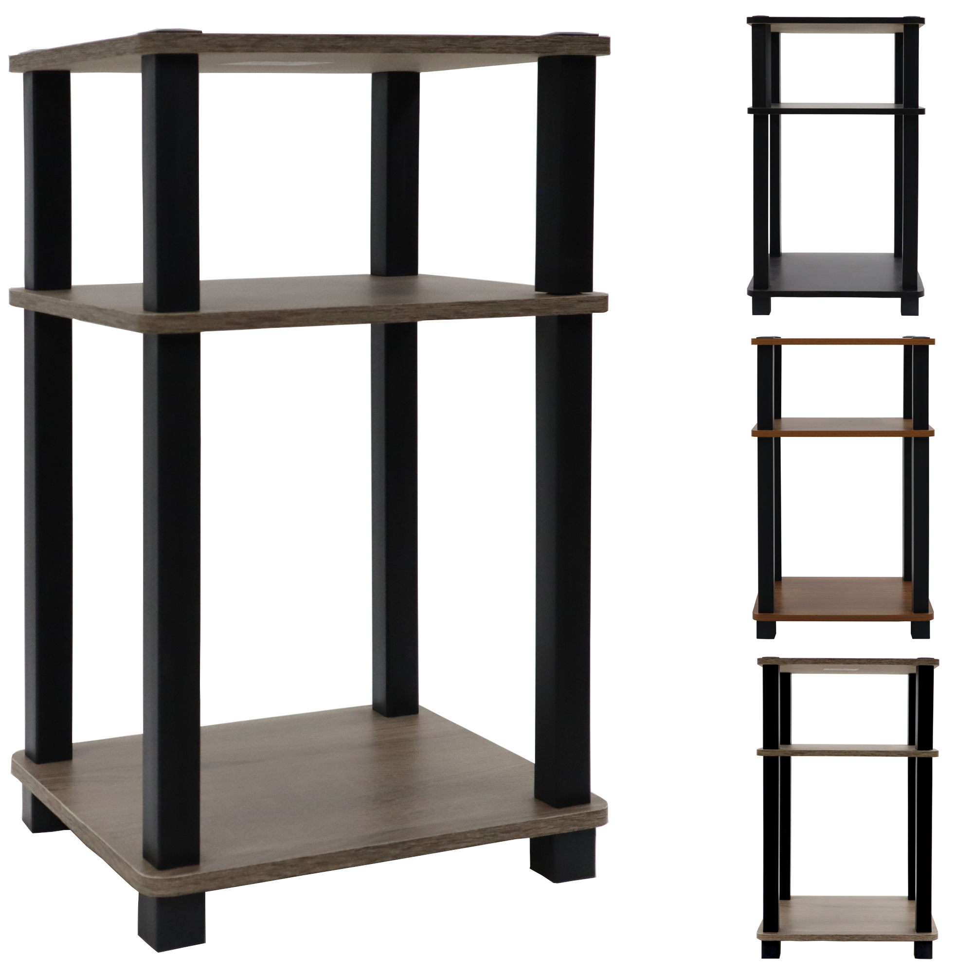 Three Tier Shelf Side Tables