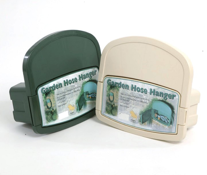 Garden Hose HANGER w/ Storage Compartment