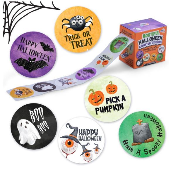 Peel & Stick Halloween STICKER Sets - 200-Pack