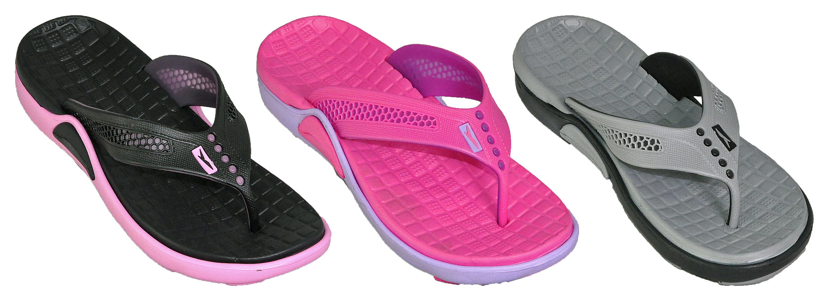 Women's Sport FLIP FLOPS - Assorted Colors - Sizes 5/6-10/11