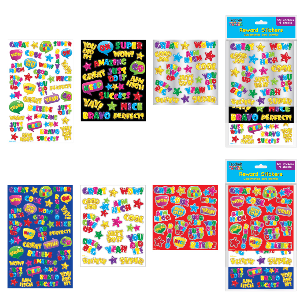 Motivational School STICKERS - 120-Packs