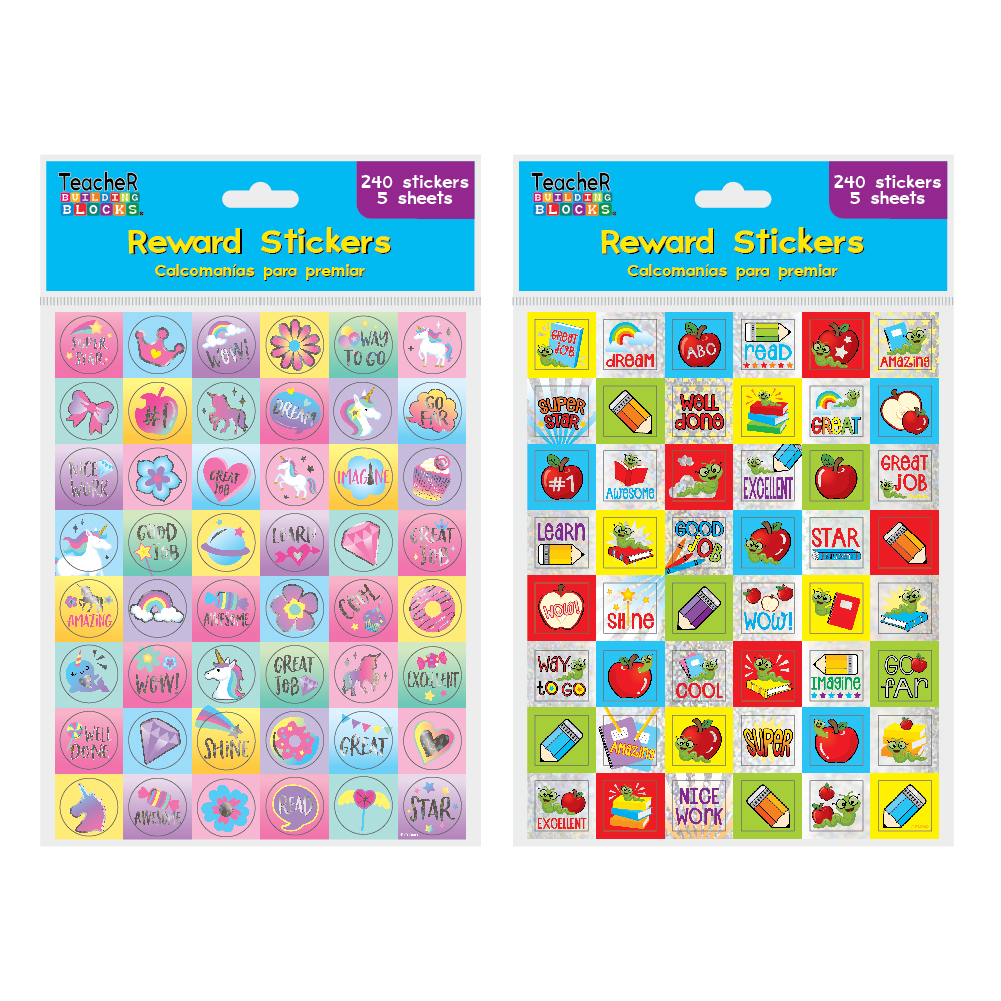 Motivational School STICKERS - 240-Packs