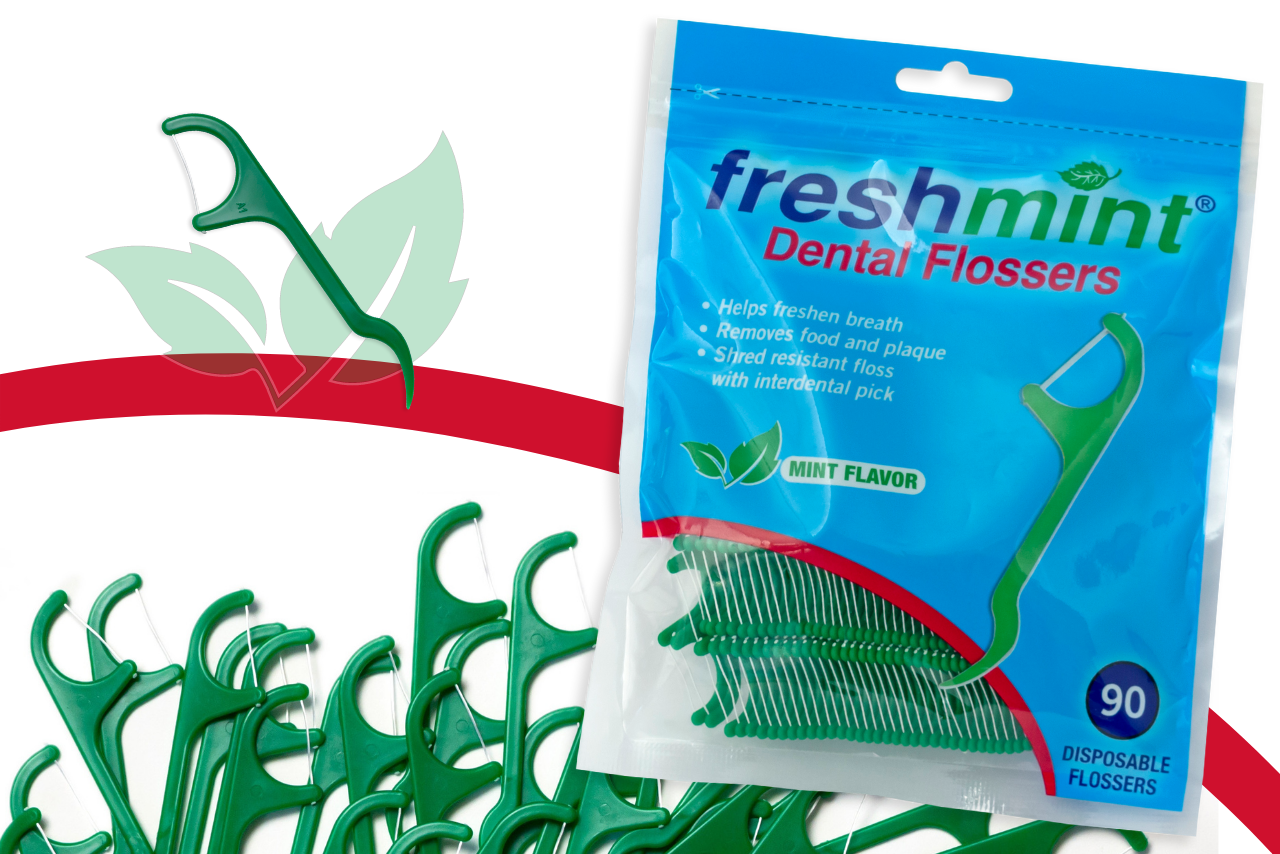 90 Ct. Freshmint Dental Clean Flossers