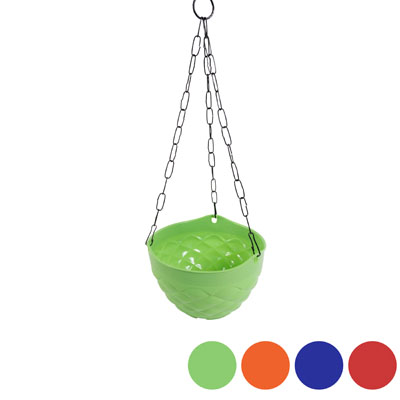 PLANTER Passion Hanging 8in Wide Metal Chain 4 Colors #552-08