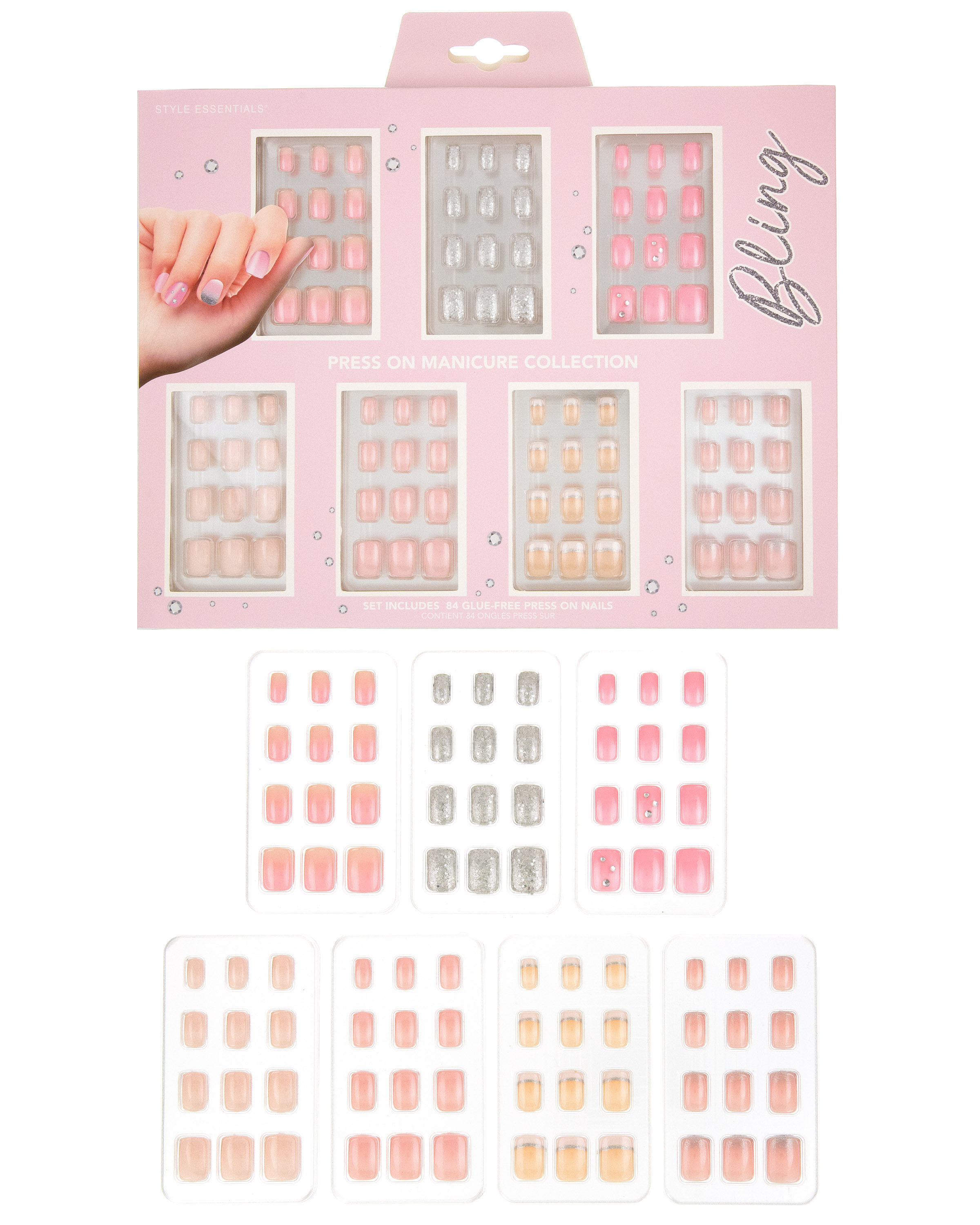 Style Essentials Press-On Manicure Collection Sets - Fling Bling