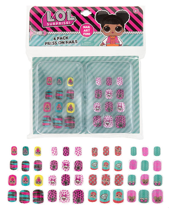 L.O.L. Surprise! Press-On NAILS w/ Printed Designs - 4-Pack