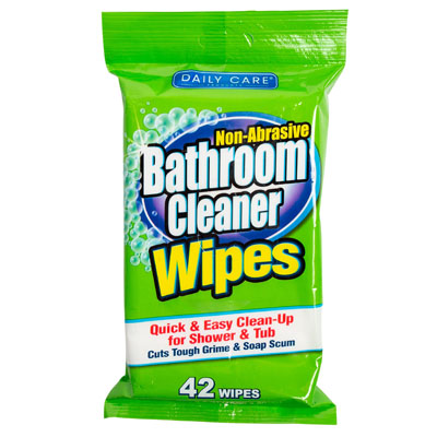Wipes 42ct Bathroom Cleaner Daily CARE 2-12pc Displays