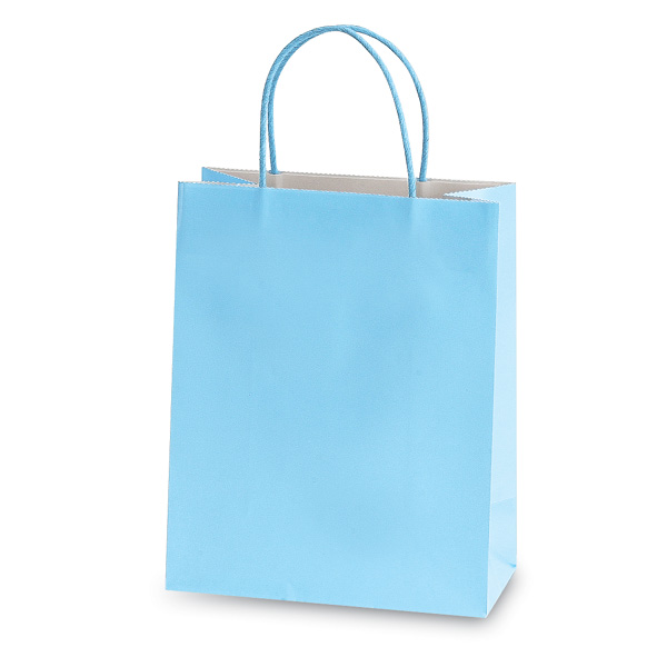 large blue gift bags