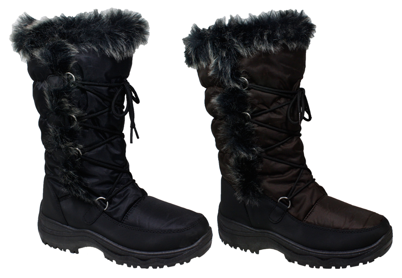 fur lined boots