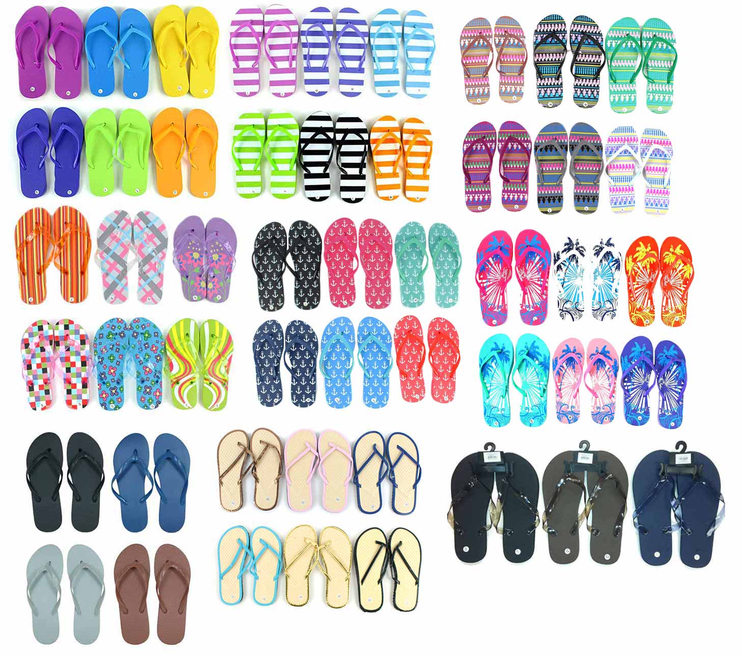 bulk kids flip flops