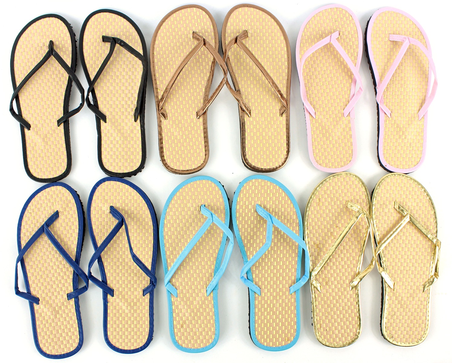 gold flip flops bulk