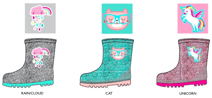 rain boots with designs