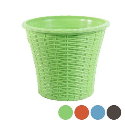 PLANTER Shinning Pot 8in Across 6.6in Hi 4 Colors #515-08