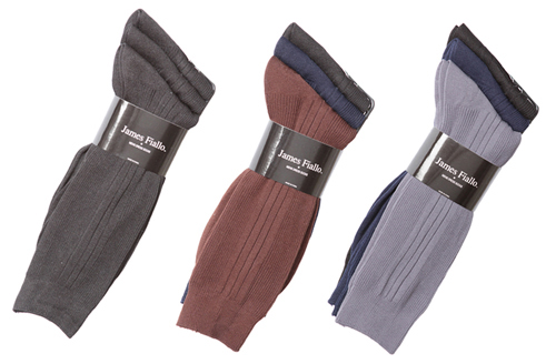 Men's Designer Dress Socks - Assorted Colors - Size 10-13 - 3-Pair Packs