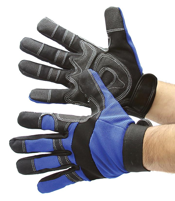 Synthetic LEATHER Mechanic GLOVES - Size: Small