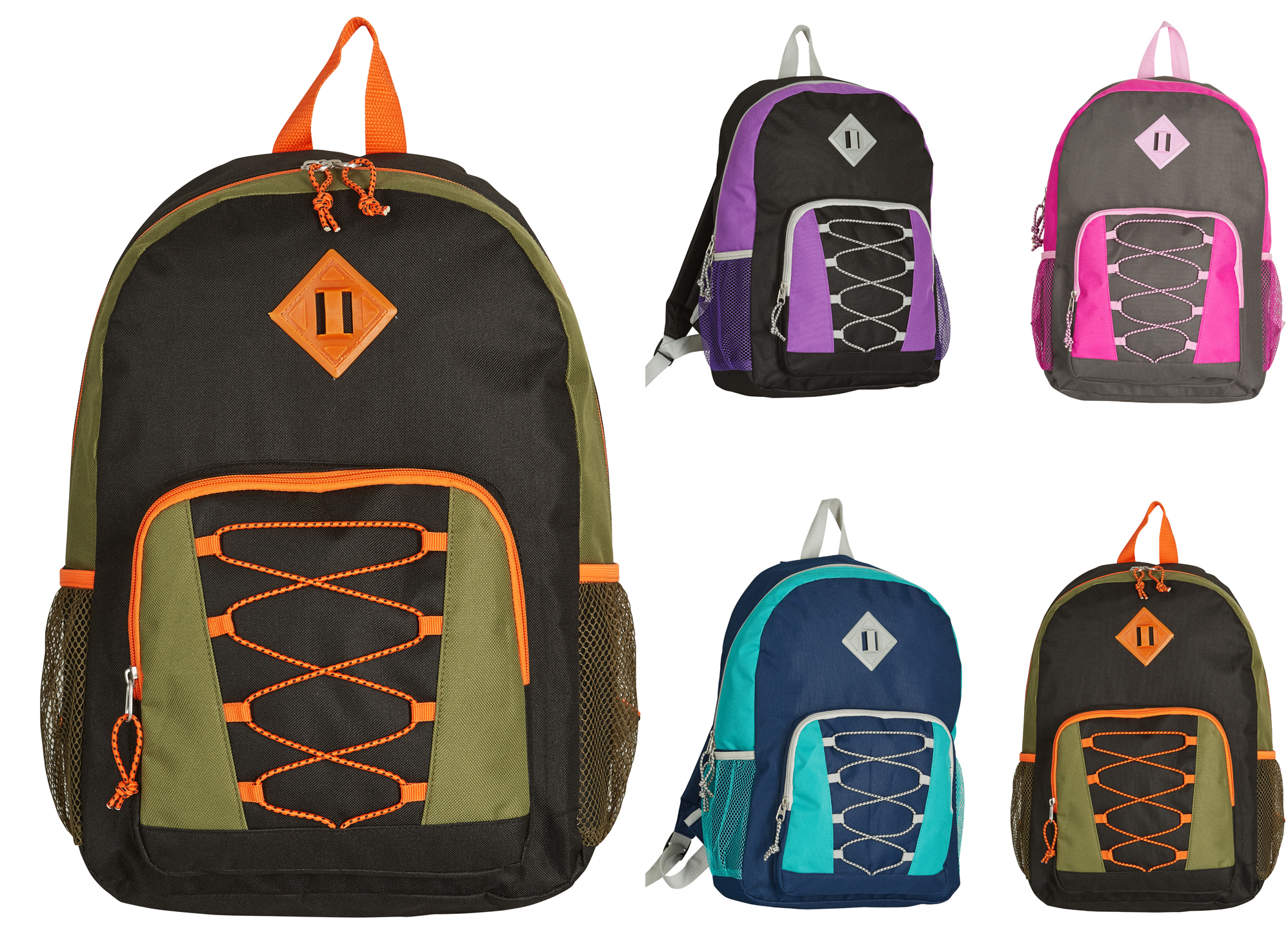 ''17'''' Bungee BACKPACKs w/ Side Mesh Pockets - Choose Your Color(s)''