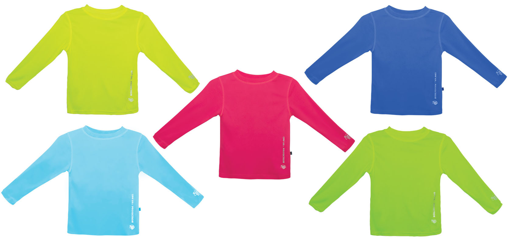 Toddler Girl's Fashion Long Sleeved Rash Guards - ASSORTED Colors - Sizes 2T-4T
